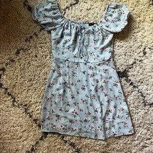 Ditsy flower mini dress